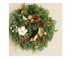 「クリスマスリース作り」ワークショップ